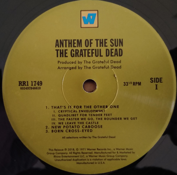 The Grateful Dead - Anthem Of The Sun LP | Warner Records (RR1 1749) - 2 The Grateful Dead - Anthem Of The Sun LP | Warner Records (RR1 1749) - 2