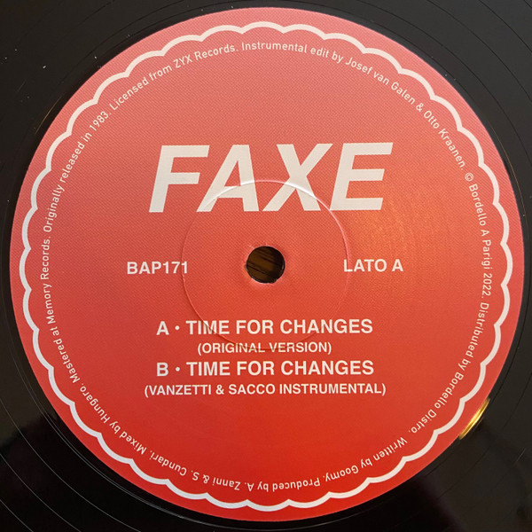 Faxe - Time For Changes | Bordello A Parigi (BAP171)