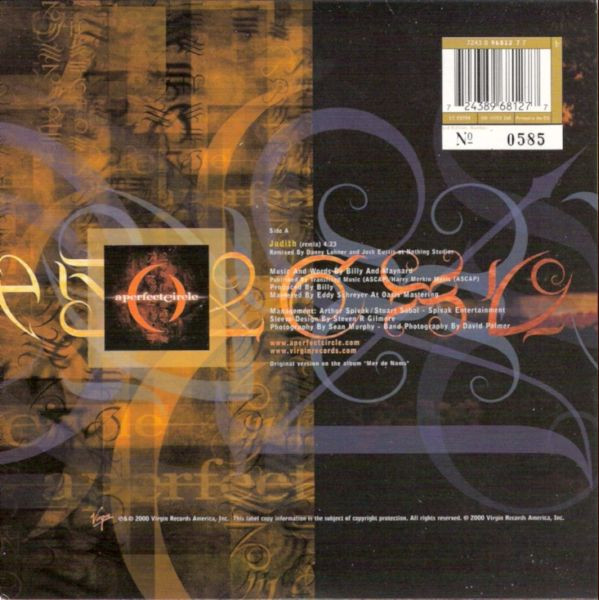 A Perfect Circle - Judith | Virgin (7243 8 96812 7 7) - 2 A Perfect Circle - Judith | Virgin (7243 8 96812 7 7) - 2