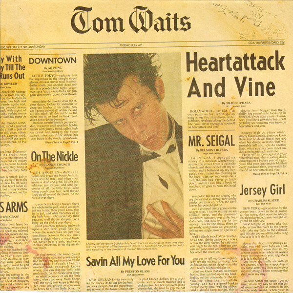 Tom Waits - Heartattack And Vine | Asylum Records (ASY 52252)