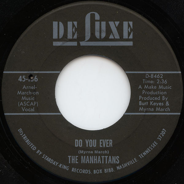 Manhattans - I Can't Stand For You To Leave Me / Do You Ever | DeLuxe (45-136) - 2
