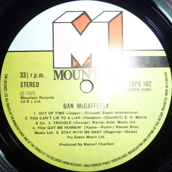 Dan McCafferty - Dan McCafferty | Mountain (TOPS 102) - 4 Dan McCafferty - Dan McCafferty | Mountain (TOPS 102) - 4