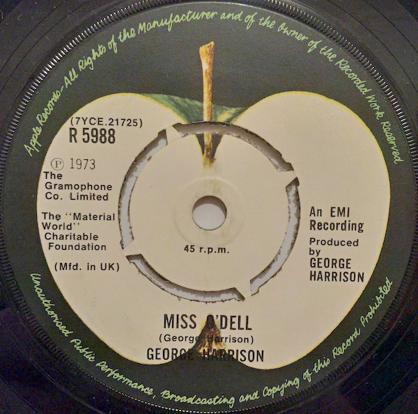 George Harrison - Give Me Love (Give Me Peace On Earth) | Apple Records (R 5988) - 2