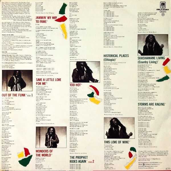 Dennis Brown - The Prophet Rides Again | A&M Records (AMLH 64964) - 2 Dennis Brown - The Prophet Rides Again | A&M Records (AMLH 64964) - 2