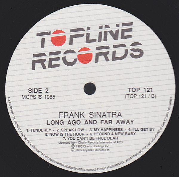 Frank Sinatra - Long Ago And Far Away | Topline Records (TOP 121) - 4 Frank Sinatra - Long Ago And Far Away | Topline Records (TOP 121) - 4