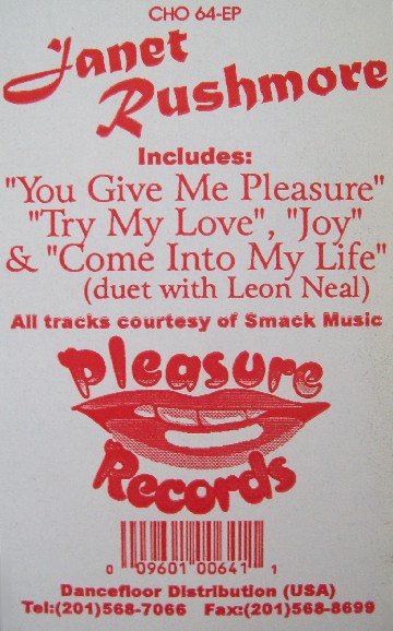 Janet Rushmore - You Give Me Pleasure | Pleasure Records (CHO 64-EP) - main Janet Rushmore - You Give Me Pleasure | Pleasure Records (CHO 64-EP) - main