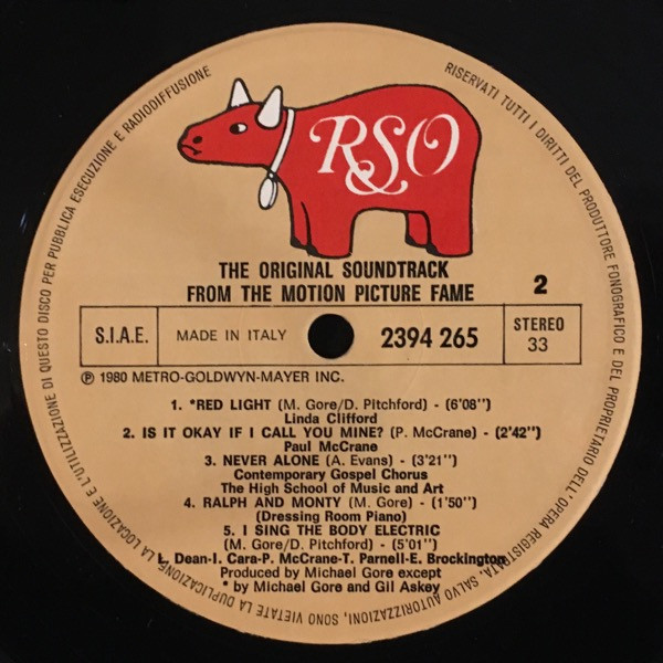 Various - Fame = Saranno Famosi - Colonna Sonora Originale Del Film | RSO (2394 265) - 4