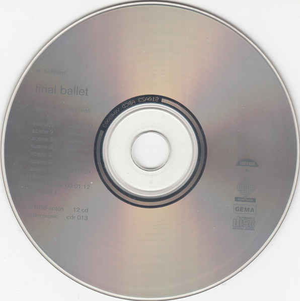 Marc Behrens - Final Ballet | noton.archiv für ton und nichtton (12 cd) - 2 Marc Behrens - Final Ballet | noton.archiv für ton und nichtton (12 cd) - 2