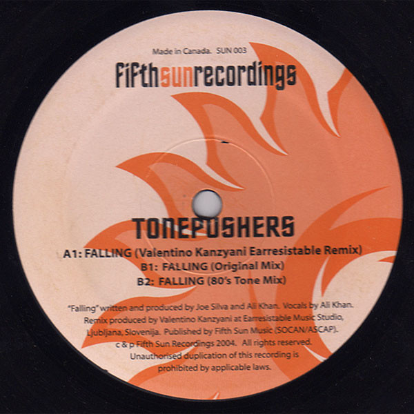 Tonepushers - Falling | Fifth Sun Recordings (SUN 003) - 2