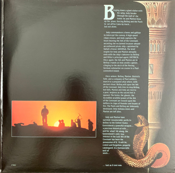 John Williams - Raiders Of The Lost Ark: The Movie On Record | Columbia (JS 37696) - 3