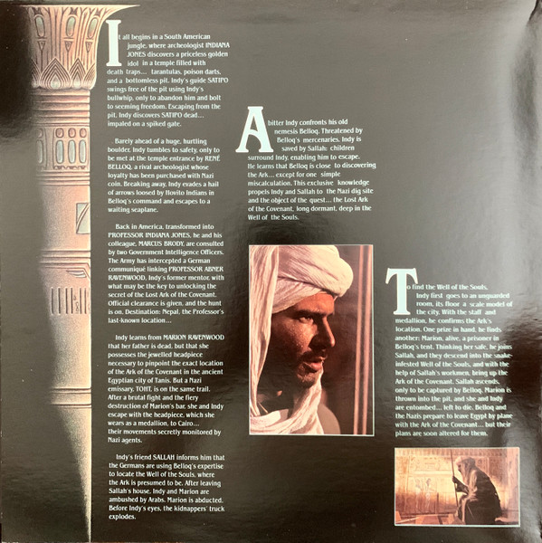 John Williams - Raiders Of The Lost Ark: The Movie On Record | Columbia (JS 37696) - 2