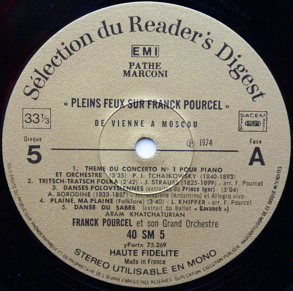 Franck Pourcel - Pleins Feux Sur Franck Pourcel 5 - De Vienne À Moscou | Reader's Digest (40 SM 5) - 4 Franck Pourcel - Pleins Feux Sur Franck Pourcel 5 - De Vienne À Moscou | Reader's Digest (40 SM 5) - 4