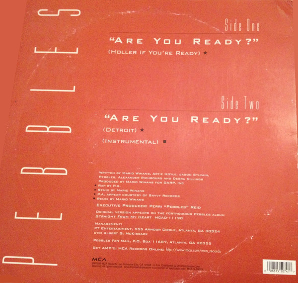 Pebbles - Are You Ready? | MCA Records (MCA12 55074)