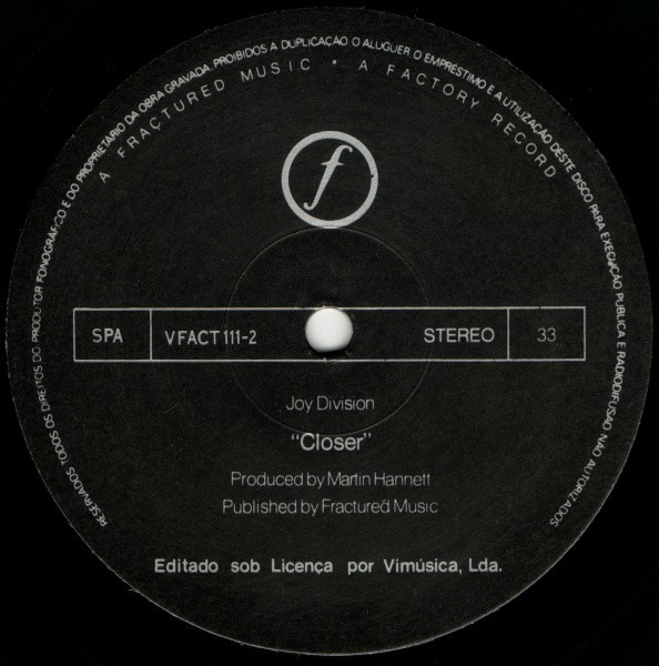 Joy Division - Closer | Factory (VFACT 111-2) - 4