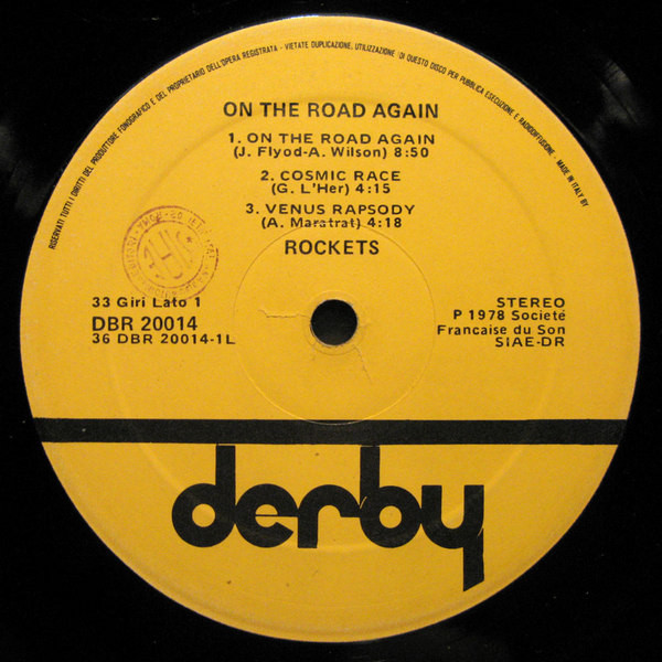 Rockets - On The Road Again | Derby (DBR 20014) - 3