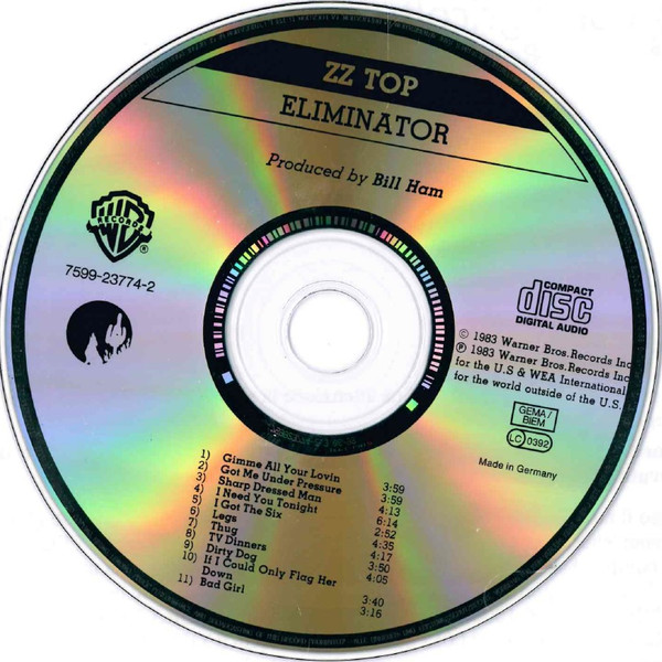 ZZ Top - Eliminator | Warner Bros. Records (7599-23774-2) - 3
