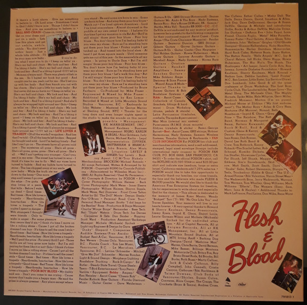 Poison - Flesh & Blood | Capitol Records (791813 1) - 4