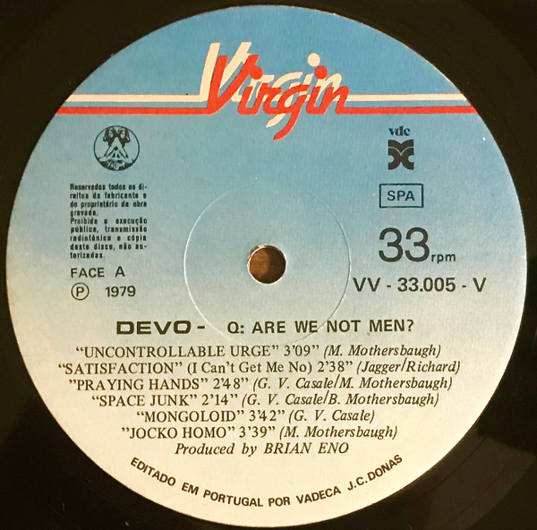 Devo - Q: Are We Not Men? A: We Are Devo! | Virgin (VV33005V) - 3