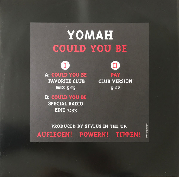 Yomah - Could You Be | Carry Records (304103-0) - main