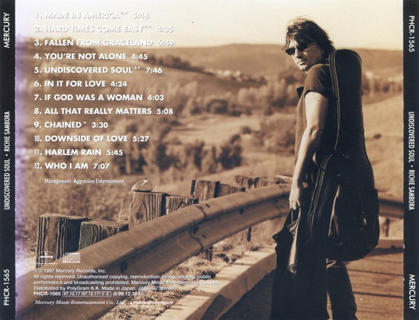 Richie Sambora - Undiscovered Soul | Mercury (PHCR-1565) - 4 Richie Sambora - Undiscovered Soul | Mercury (PHCR-1565) - 4