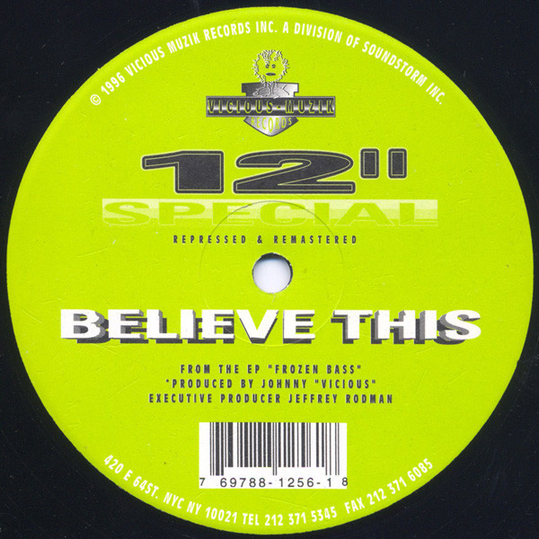 Johnny Vicious - Signal Ad / Believe This | Vicious Muzik Records (1256-1)