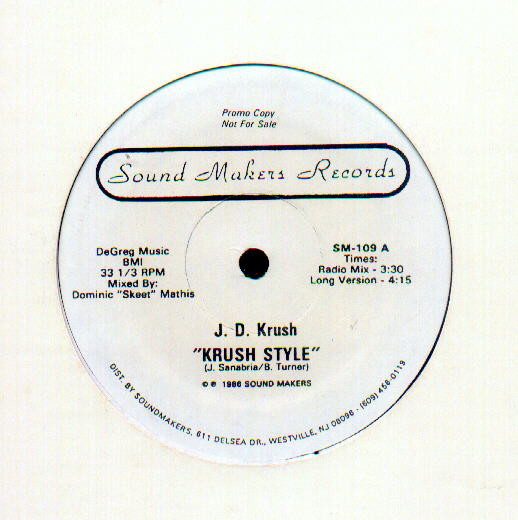 J.D. Krush - Krush Style | Sound Makers Records (SM-109) J.D. Krush - Krush Style | Sound Makers Records (SM-109)