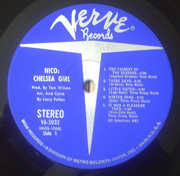 Nico - Chelsea Girl | Verve Records (V6-5032) - 3 Nico - Chelsea Girl | Verve Records (V6-5032) - 3