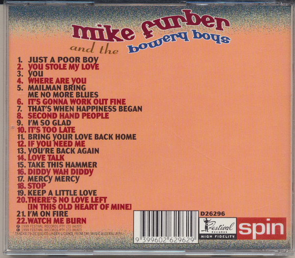 Mike Furber & The Bowery Boys - Diddy Wah Diddy CD | Spin (D26296) - 3