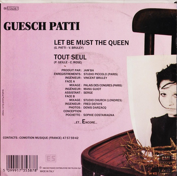 Guesch Patti - Let Be Must The Queen | EMI (06 1735387) - 2