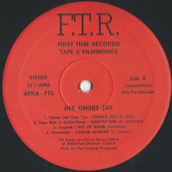 Various - Dee Ghost Jay | F.T.R. - First Time Record Tape & Filmworks (APRA-FT5) - 2 Various - Dee Ghost Jay | F.T.R. - First Time Record Tape & Filmworks (APRA-FT5) - 2