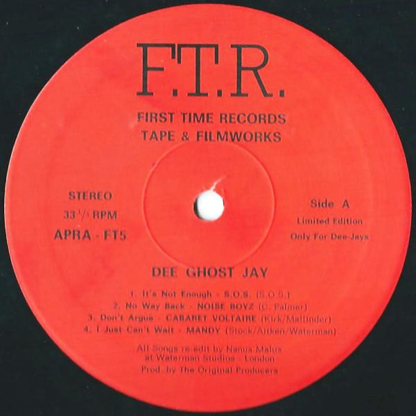 Various - Dee Ghost Jay | F.T.R. - First Time Record Tape & Filmworks (APRA-FT5) - main Various - Dee Ghost Jay | F.T.R. - First Time Record Tape & Filmworks (APRA-FT5) - main