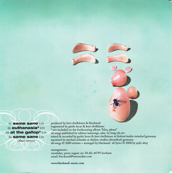 Blackmail - Same Sane | Speicherstadt (8573-86408-2) - 3