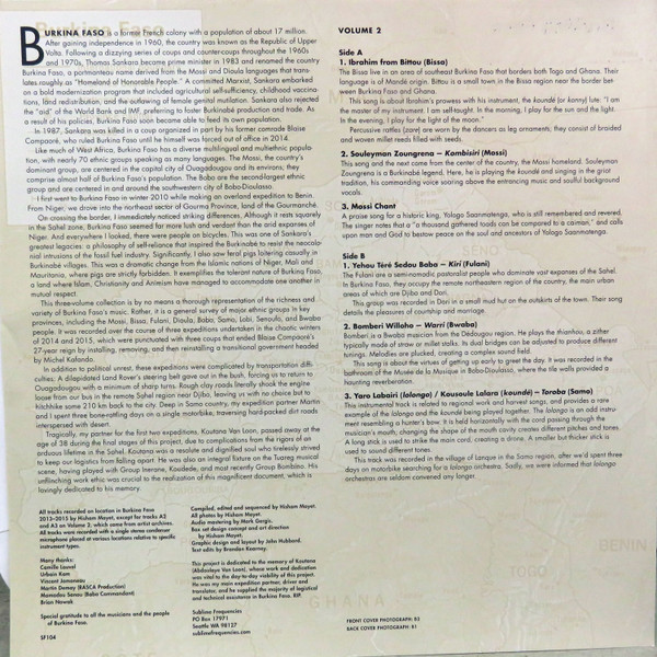 Various - Burkina Faso: Volume 2 | Sublime Frequencies (SF 104) - 3 Various - Burkina Faso: Volume 2 | Sublime Frequencies (SF 104) - 3