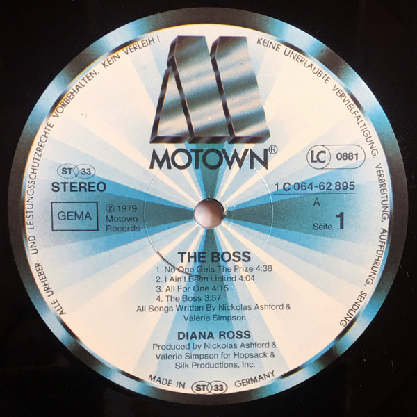 Diana Ross - The Boss | Motown (1C 064-62 895) - 3 Diana Ross - The Boss | Motown (1C 064-62 895) - 3