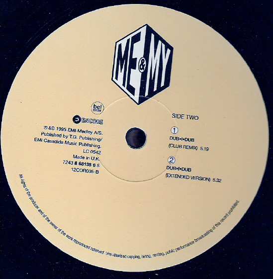 Me & My - Dub-I-Dub | Encore (12COR 005) - 4