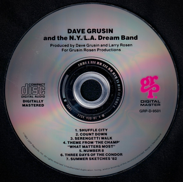 Dave Grusin And The NY-LA Dream Band - Dave Grusin And The NY-LA Dream Band | GRP (GRP-D-9501) - 3