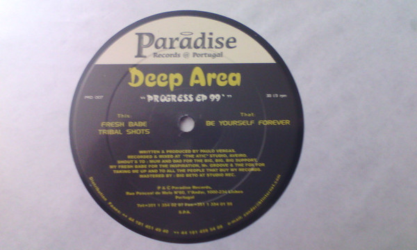 Deep Area - Progress Ep 99 | Paradise Records Portugal (PRD 007)