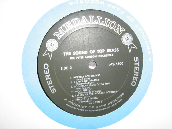 The Peter London Orchestra - The Sound Of Top Brass | Medallion (MS-7500) - 4 The Peter London Orchestra - The Sound Of Top Brass | Medallion (MS-7500) - 4