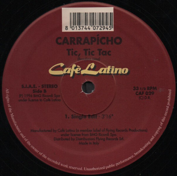 Carrapicho - Tic Tic Tac | Café Latino (CAF 029) - 4