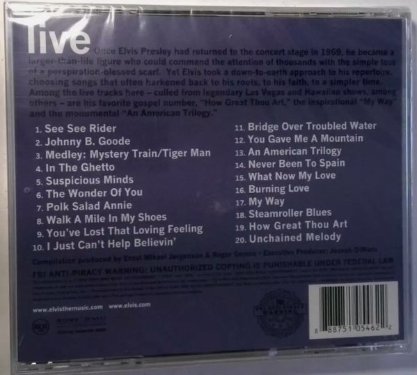 Elvis Presley - Elvis Live | RCA (82876 85751 2) - 2