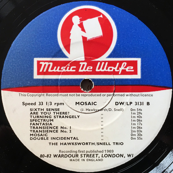 The Hawksworth/Snell Trio - Mosaic | Music De Wolfe (DW/LP 3131) - 4 The Hawksworth/Snell Trio - Mosaic | Music De Wolfe (DW/LP 3131) - 4