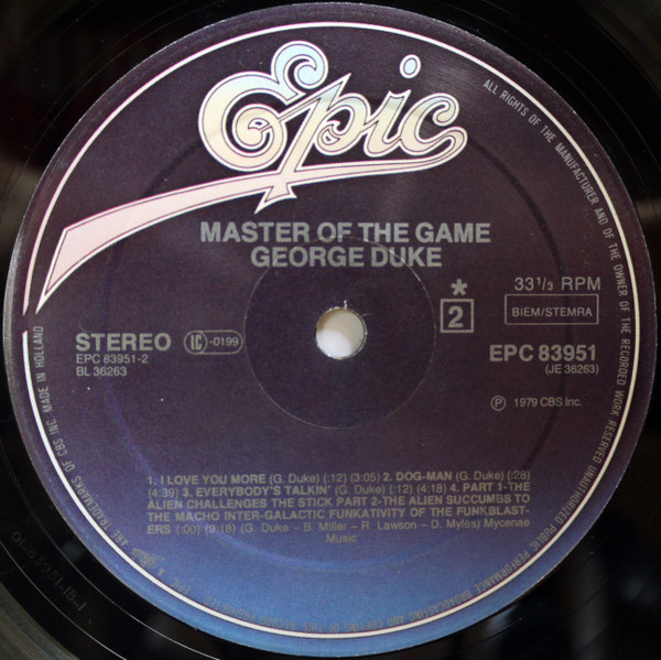 George Duke - Master Of The Game [Vinyl] | Epic (EPC 83951) - 4