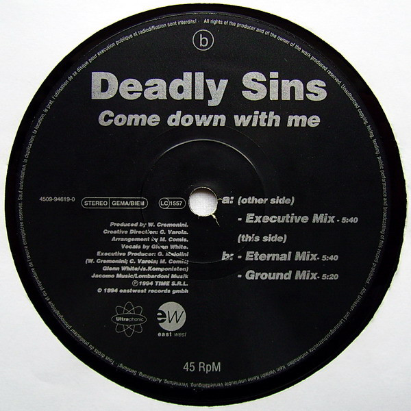 Deadly Sins - Come Down With Me | EastWest (4509-94619-0) - 4 Deadly Sins - Come Down With Me | EastWest (4509-94619-0) - 4