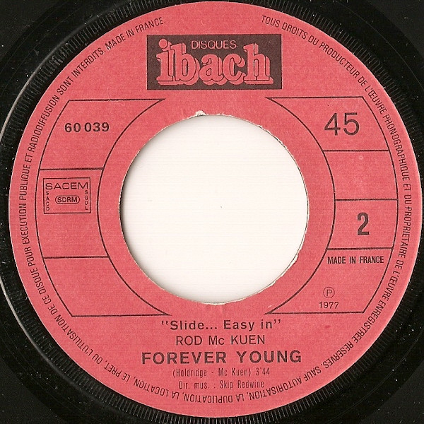 Rod McKuen - Amor, Amor / Slide... Easy In | Disques Ibach (60 039) - 4