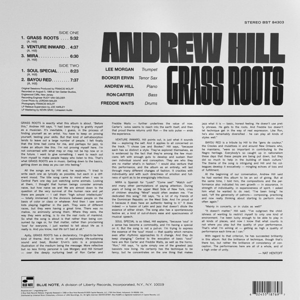 Andrew Hill - Grass Roots | Blue Note (602455187697) - 4