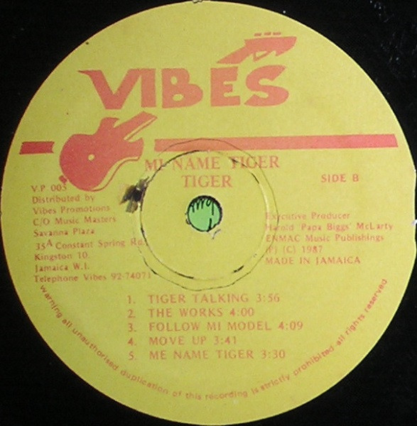 Tiger - Me Name Tiger | Vibes (V.P. 005) - 4 Tiger - Me Name Tiger | Vibes (V.P. 005) - 4
