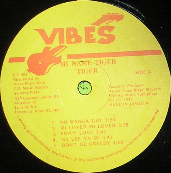 Tiger - Me Name Tiger | Vibes (V.P. 005) - 3 Tiger - Me Name Tiger | Vibes (V.P. 005) - 3