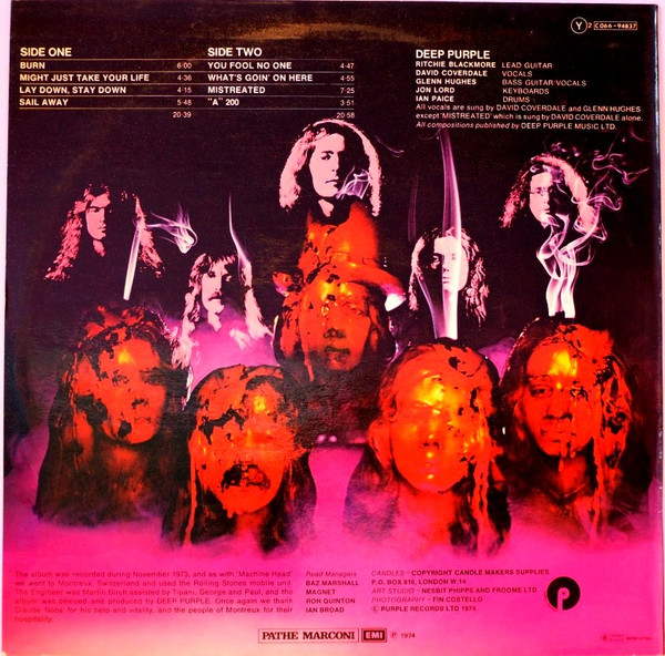 Deep Purple - Burn | Purple Records (2 C 066 - 94837) - 2 Deep Purple - Burn | Purple Records (2 C 066 - 94837) - 2