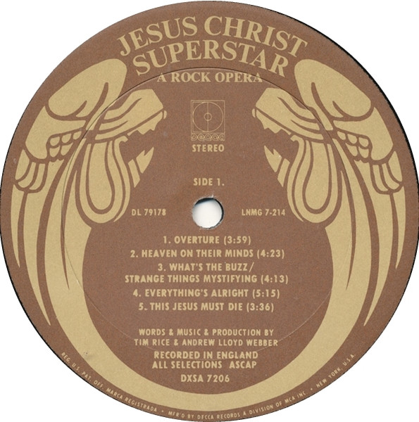 Andrew Lloyd Webber And Tim Rice - Jesus Christ Superstar | Decca (DXA 7206) - 3 Andrew Lloyd Webber And Tim Rice - Jesus Christ Superstar | Decca (DXA 7206) - 3