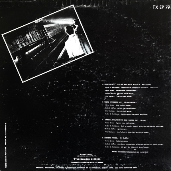 Tuxedomoon - Scream With A View (EP2) | Tuxedomoon Records (TX EP 79) - 2 Tuxedomoon - Scream With A View (EP2) | Tuxedomoon Records (TX EP 79) - 2